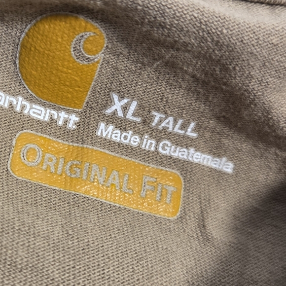 Carhartt Bundle Mens XLT T-shirts Short Sleeve 100% Cotton Style K87 Tan / Black - Picture 2 of 10
